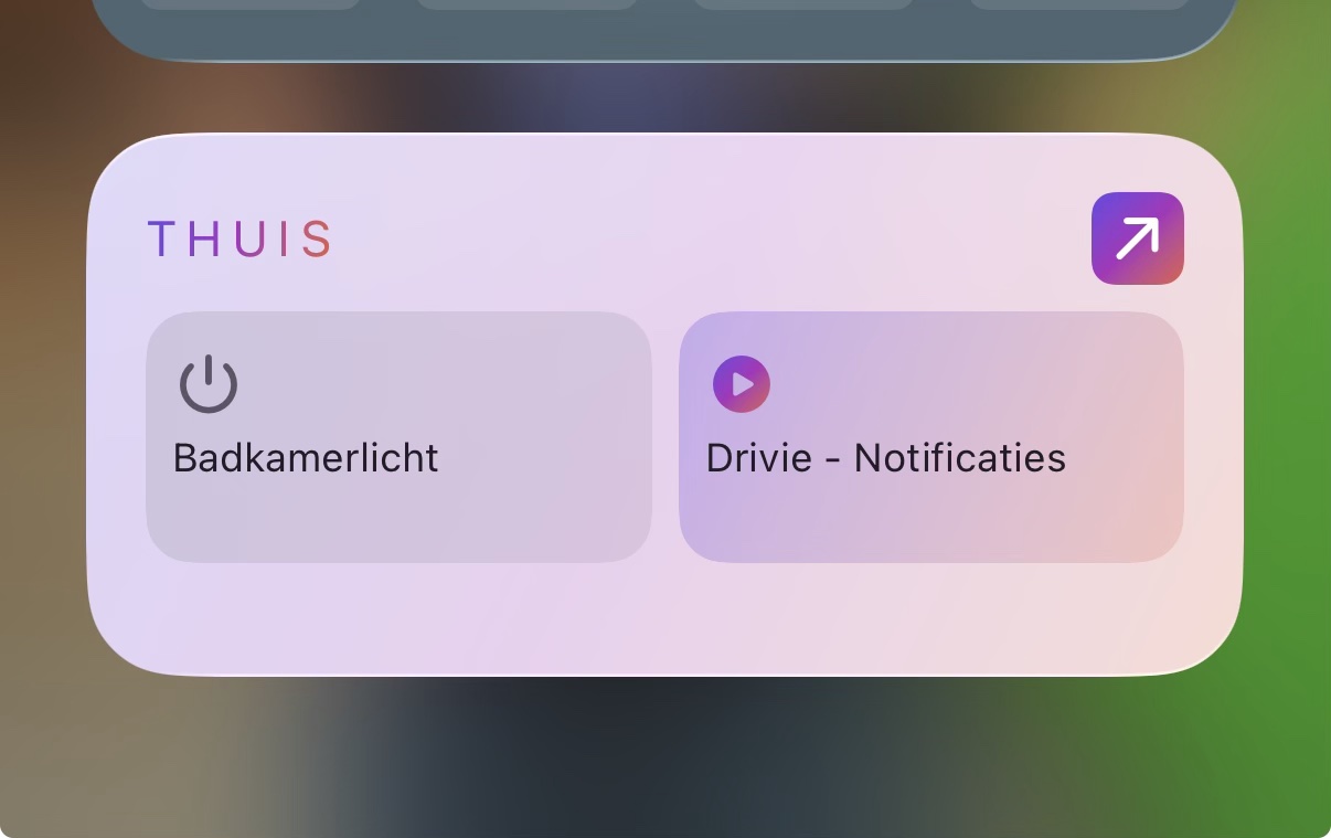 Samma widget i ljust läge